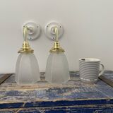 Pair of art deco wall lights