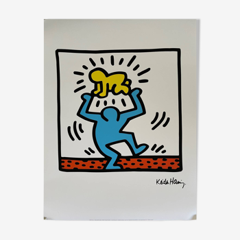 Keit Haring (1958-1990), Untitled Yellow Baby, licensed by Artestar NY, printed in U.K.