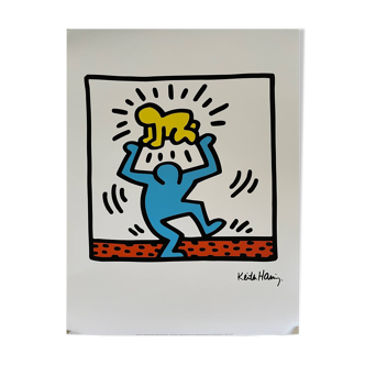 Keit Haring (1958-1990), Untitled Yellow Baby, licensed by Artestar NY, printed in U.K.