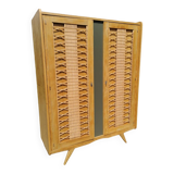 Oak and Rattan wardrobe