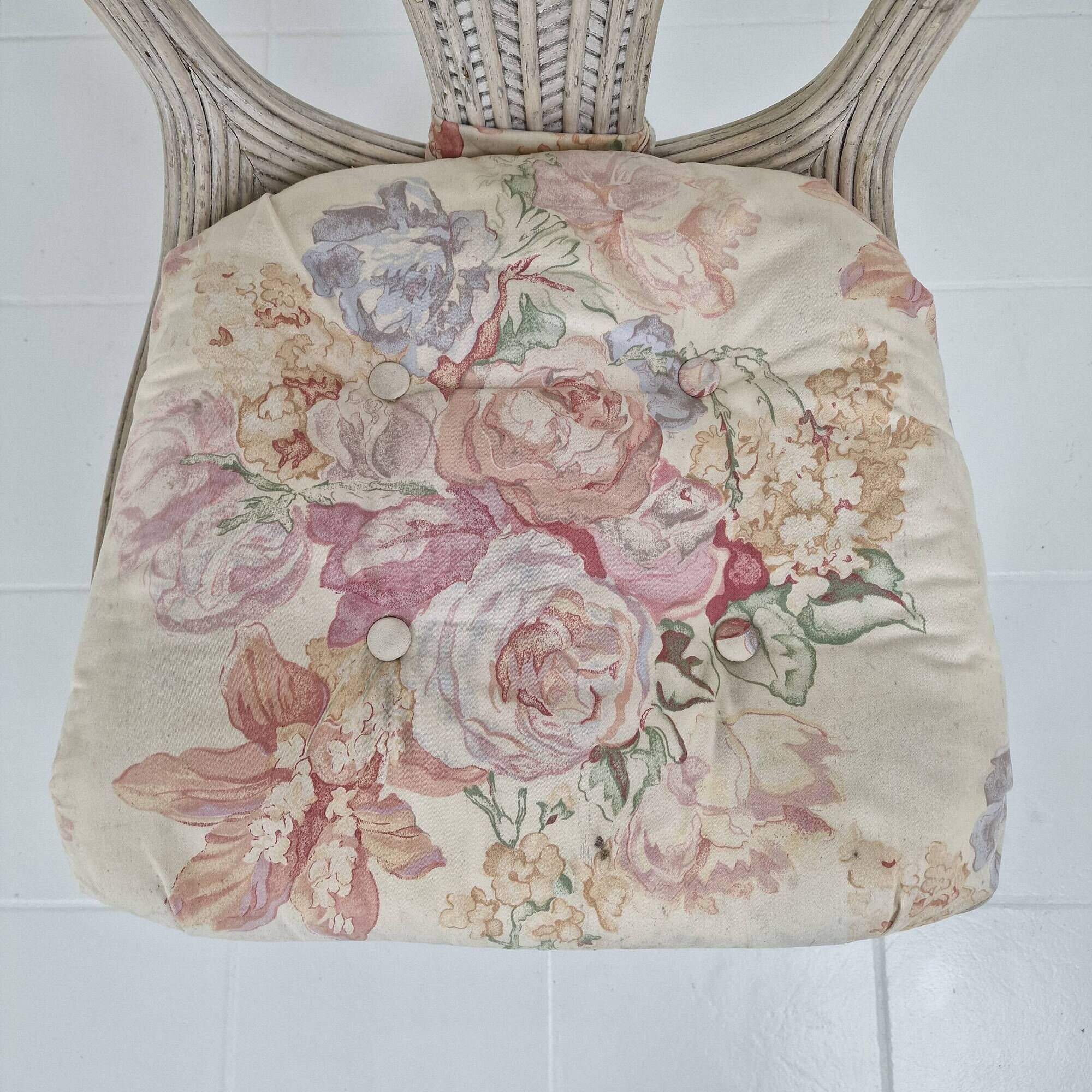 Set of 4 Vintage 'Palm Leaf' Chairs by Vivai del Sud – Hollywood Regency