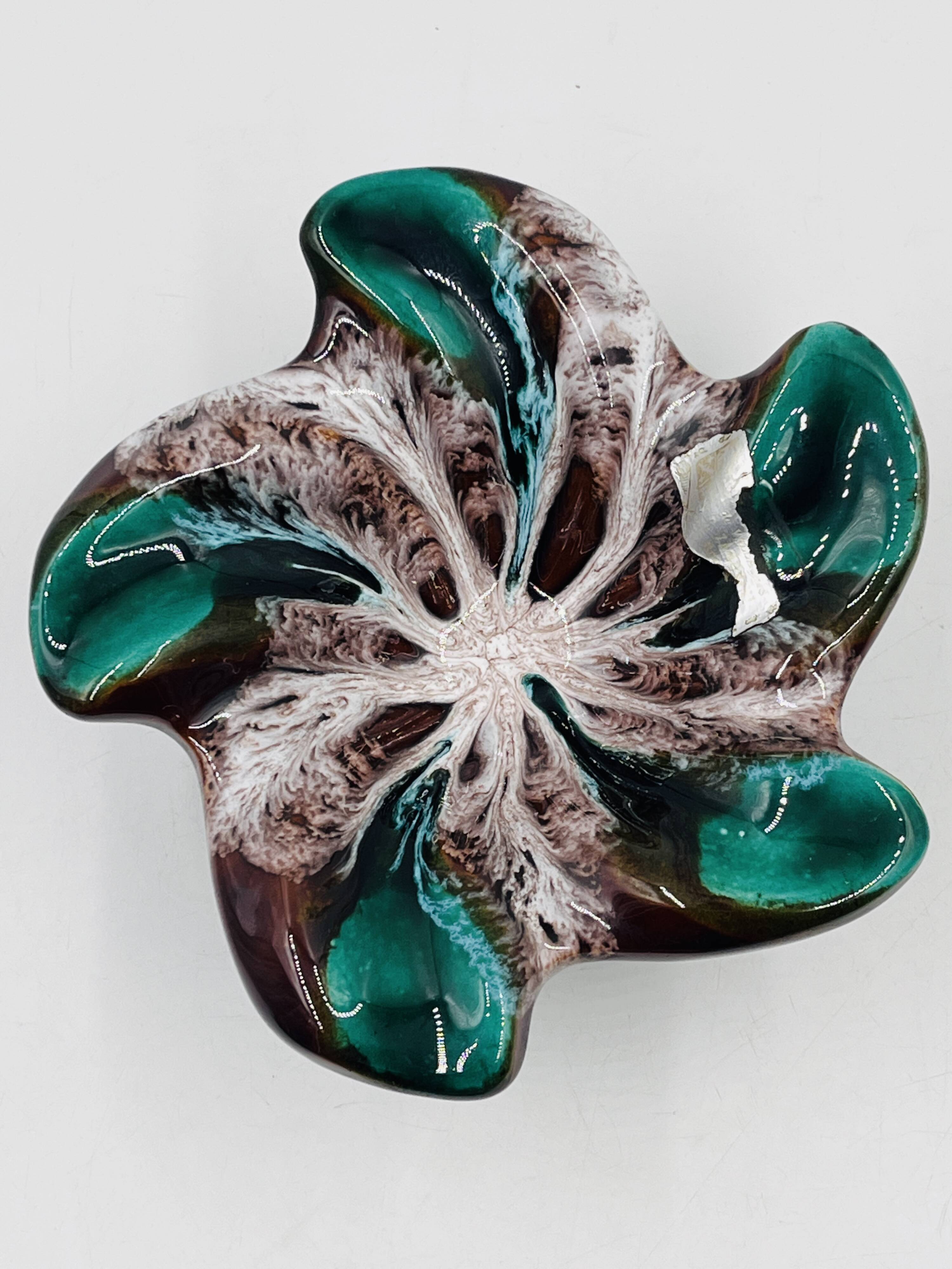 Flower-shaped trinket tray by Zandrini for Vallauris