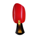 Red and black vintage sconce in fluted plastic and brass
