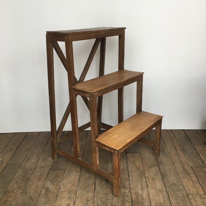 Old wooden stepladder