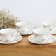 Service 4 cups and saucers Digoin Sarreguemines