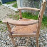 Paire de fauteuils anciens vintage en bois