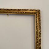Old gilded carved wooden frame