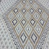 Berber carpet handmade in pure wool beige 78 x 158 cm