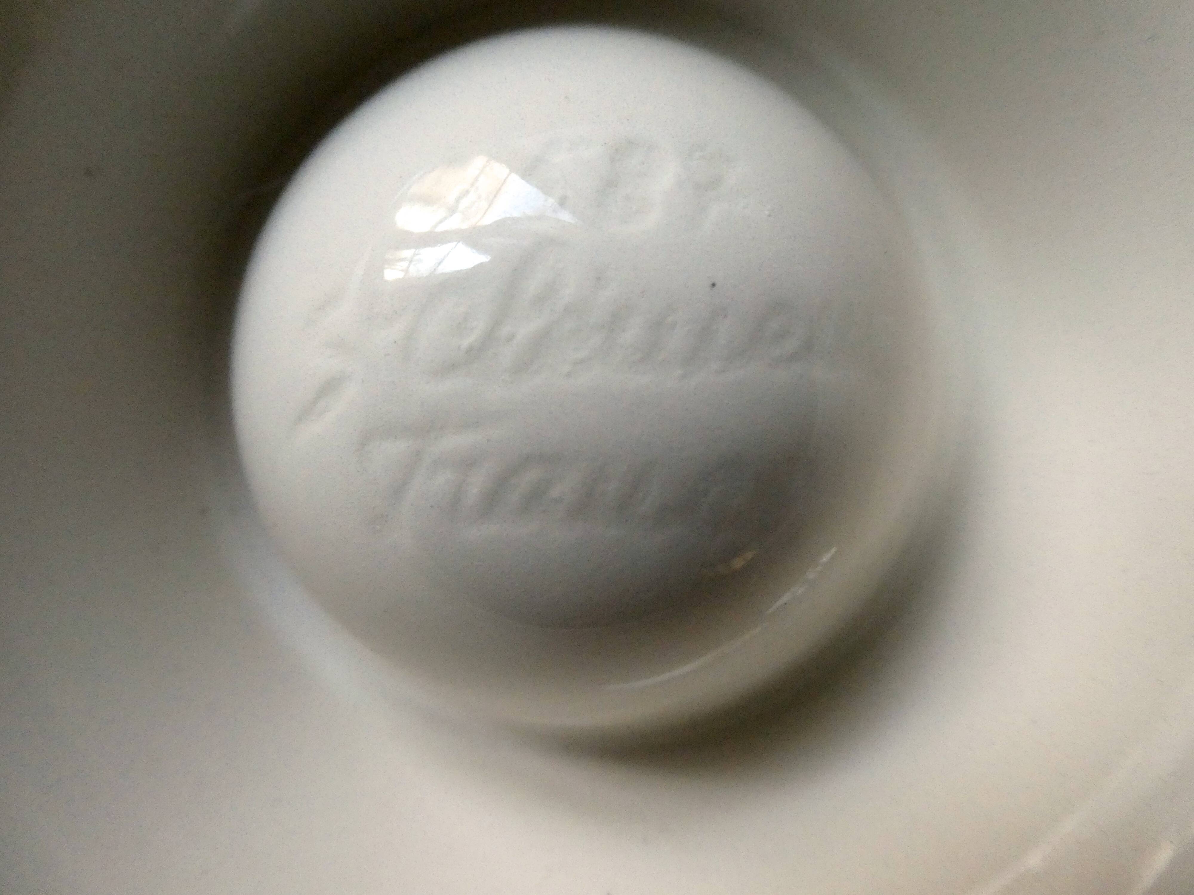 4 egg cups ceramic Saint Clément 60s