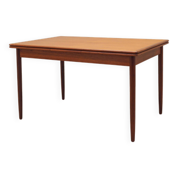 Teak table, Danish design, 1970s, production: Denmark