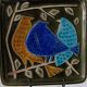 Enamelled plaque the 3 birds by Lisa Larson - Gustavsberg