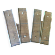 Set of 4 GM beveled glass cleaning plates