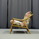 Pair of bamboo and rattan chairs, 1950s