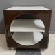 Space age cubic table in brown and white 1970s
