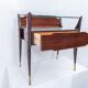 Set of 2 bedside tables by La Permanente Mobili Cant Italy 1950s
