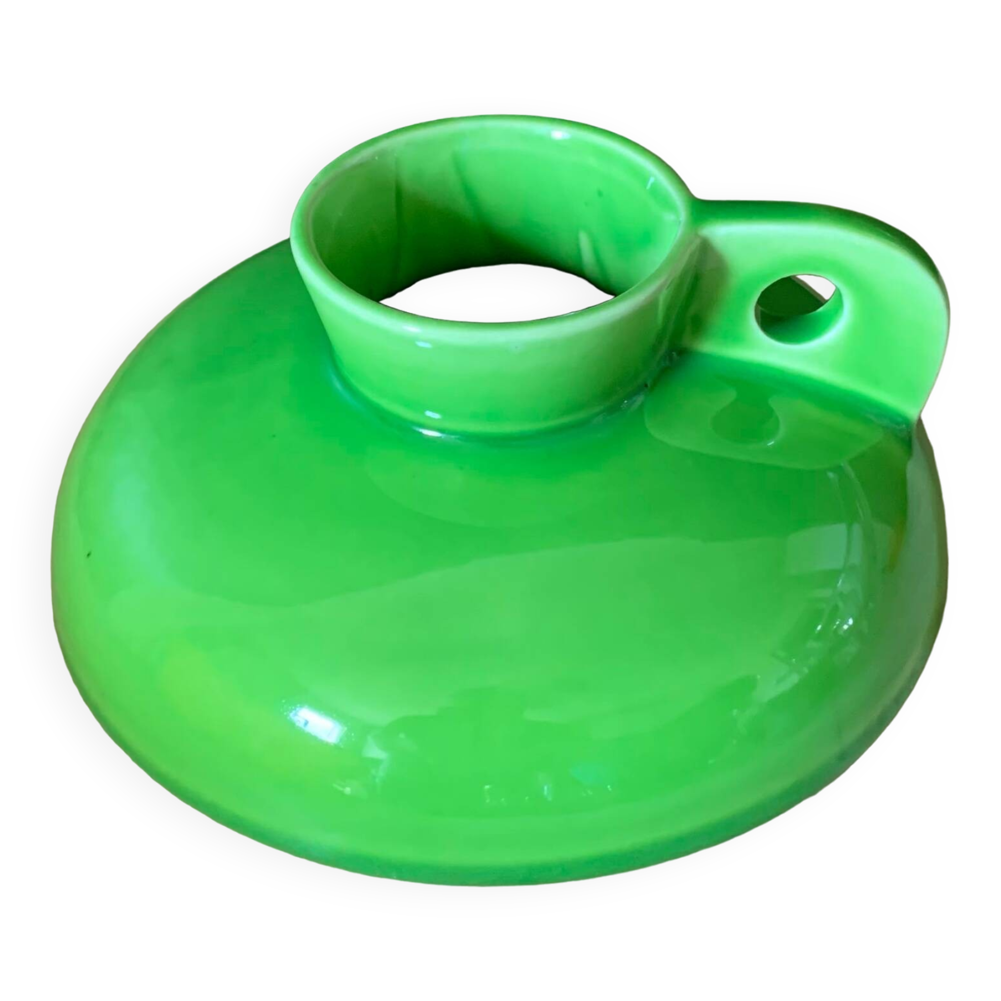 Green ceramic designer vase