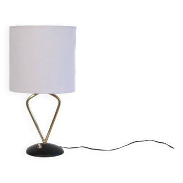 Vintage Arlus lamp in cast iron and brass