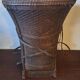 Antique Laos Khmu tribal hand woven carrying basket