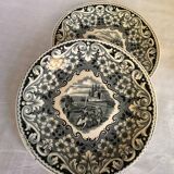 Set of 2 small plates Dutch earthenware Maestricht