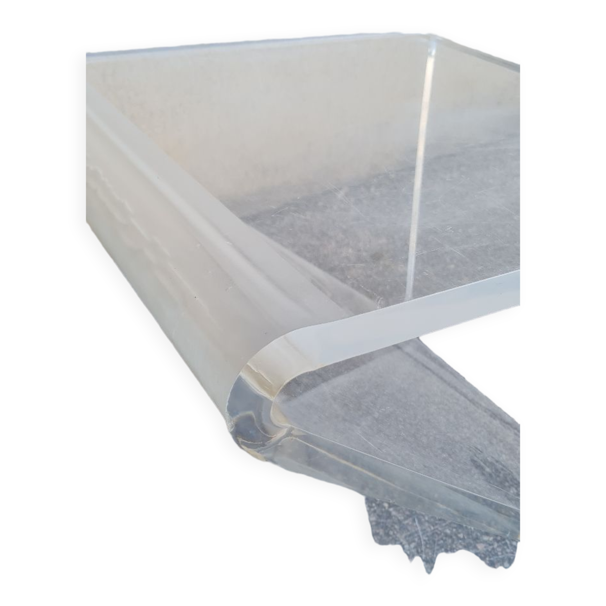 Plexiglas chair zigzag 1970