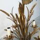 Chandelier ears of wheat in gilded metal, circa 1960