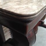 Console mahogany with a drawer front