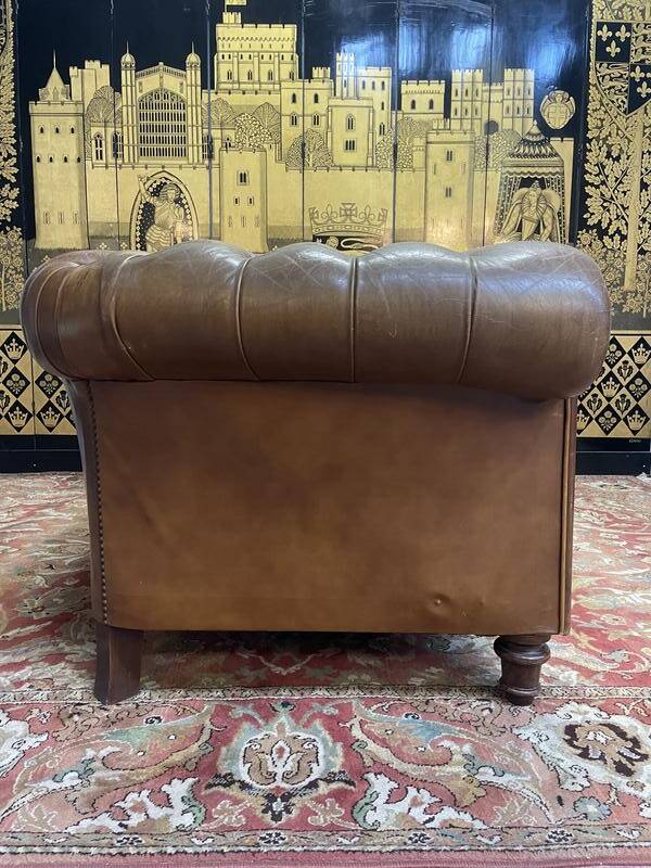 Chesterfield leather sofa