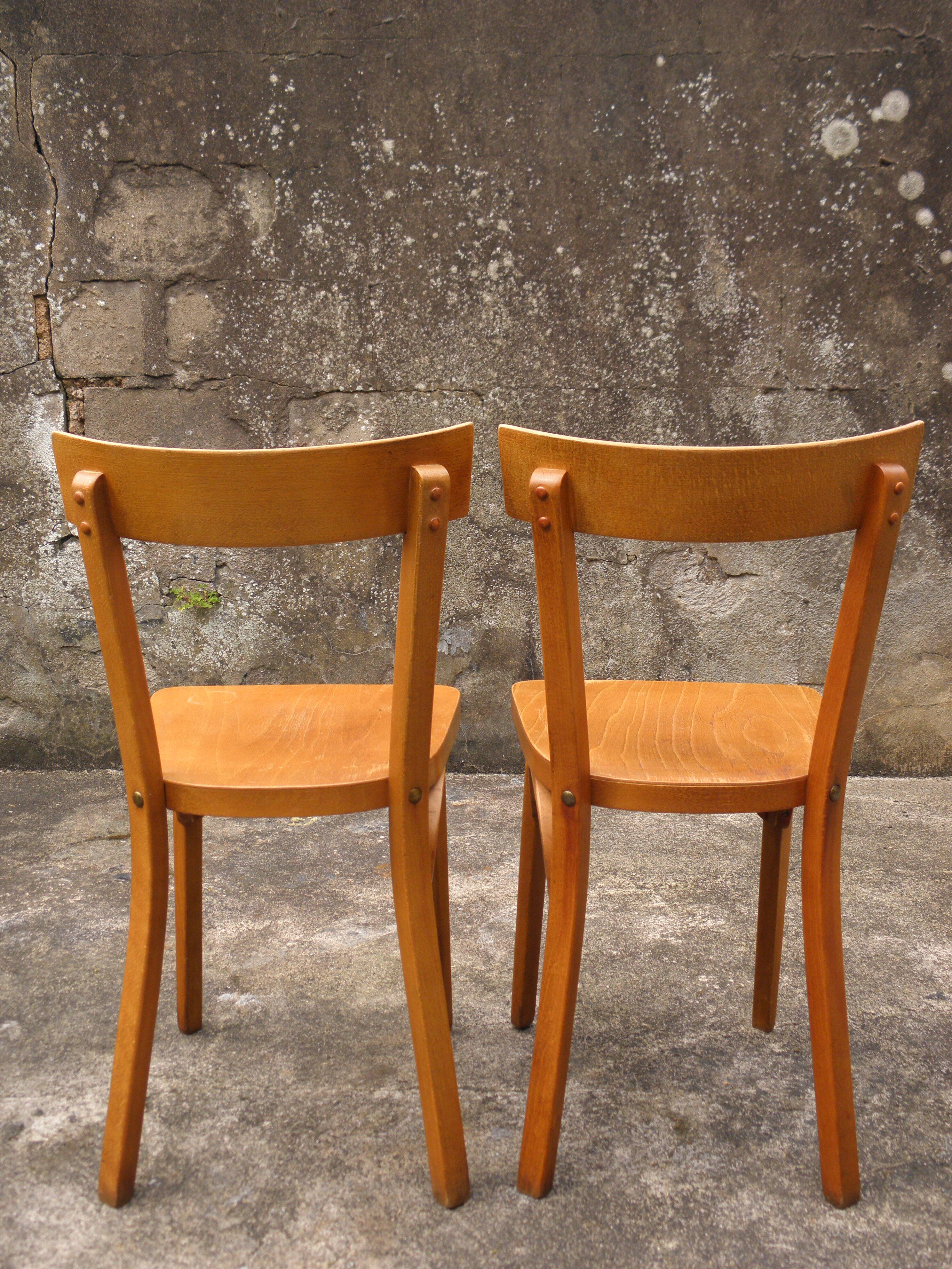 4 Baumann bistro chairs n° 18