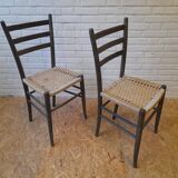 Pair of Italian bistro chairs