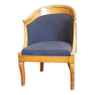 Charles X period gondola armchair