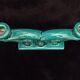 Green ceramic art deco candlestick
