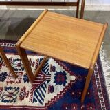 Suite de 3 tables gigognes en teck des années 70
