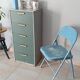 Vintage metal folding chair
