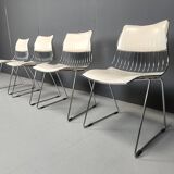 Set of 4 dining chairs by Rudi Verelst for Novalux, 1970s