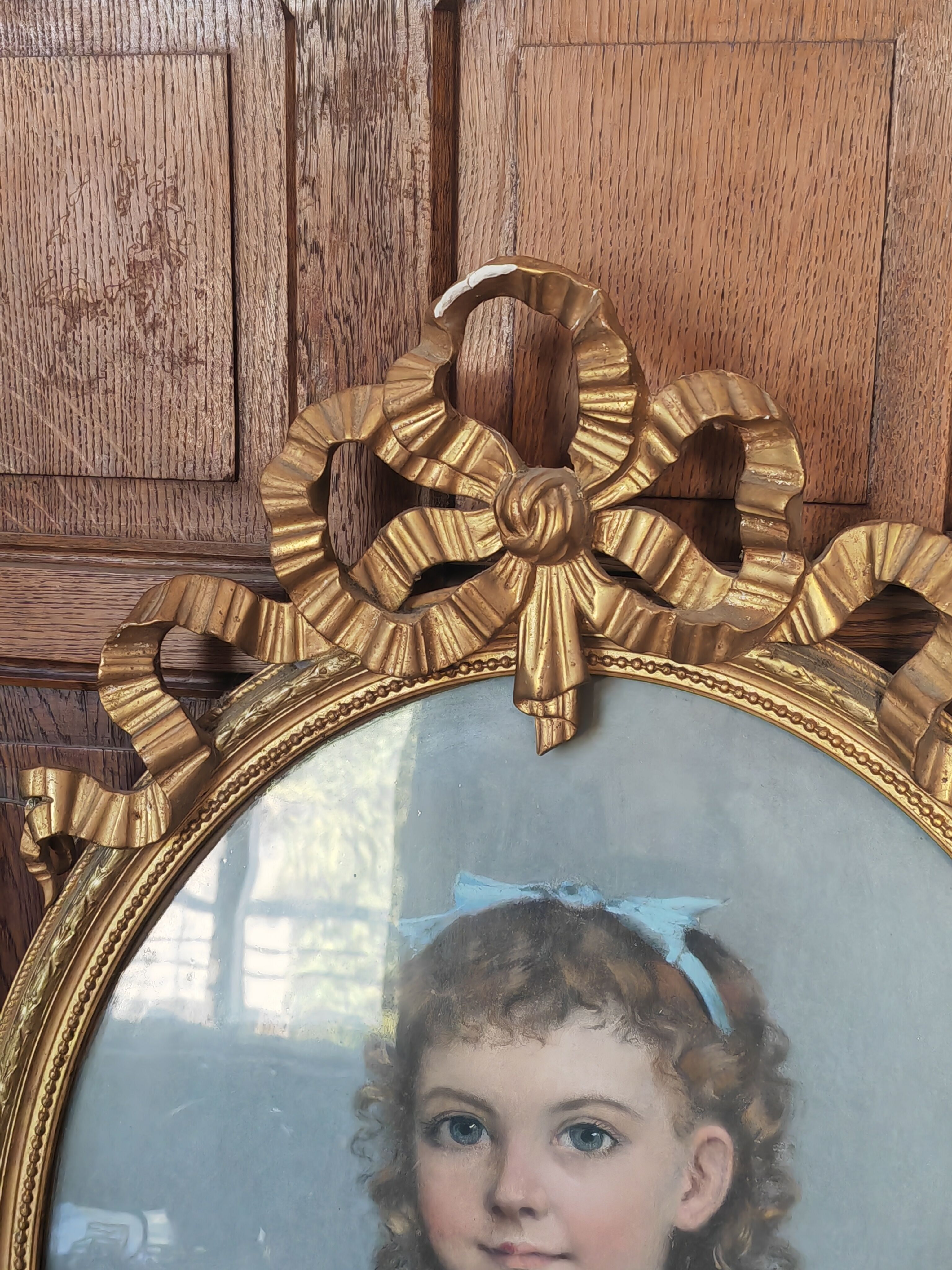 Framed 19th-century pastel