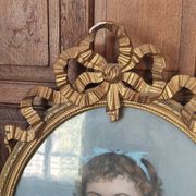 Framed 19th-century pastel