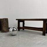 Old restored oak workbench