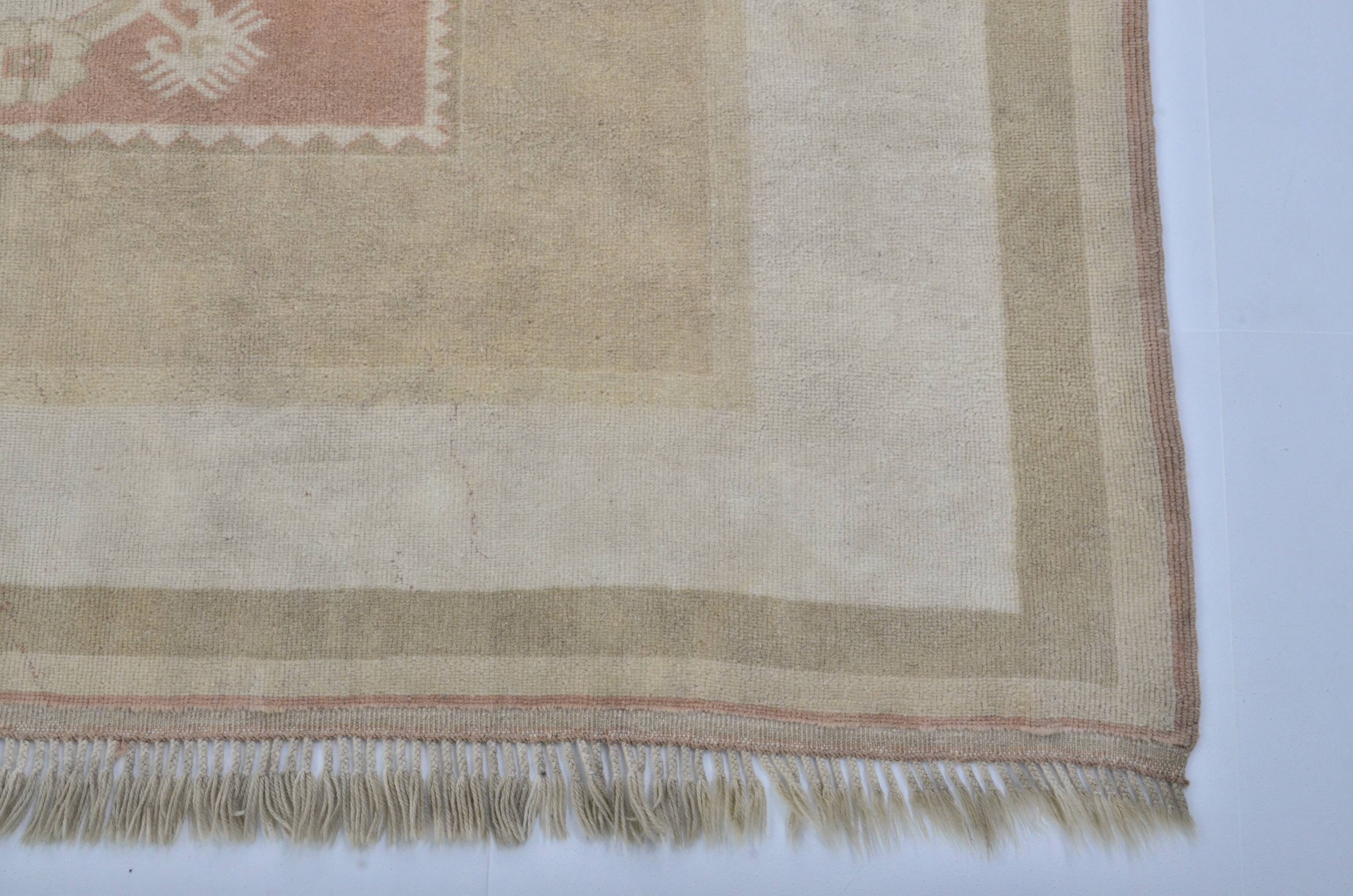 Tapis de sol Oushak vintage sku 3589