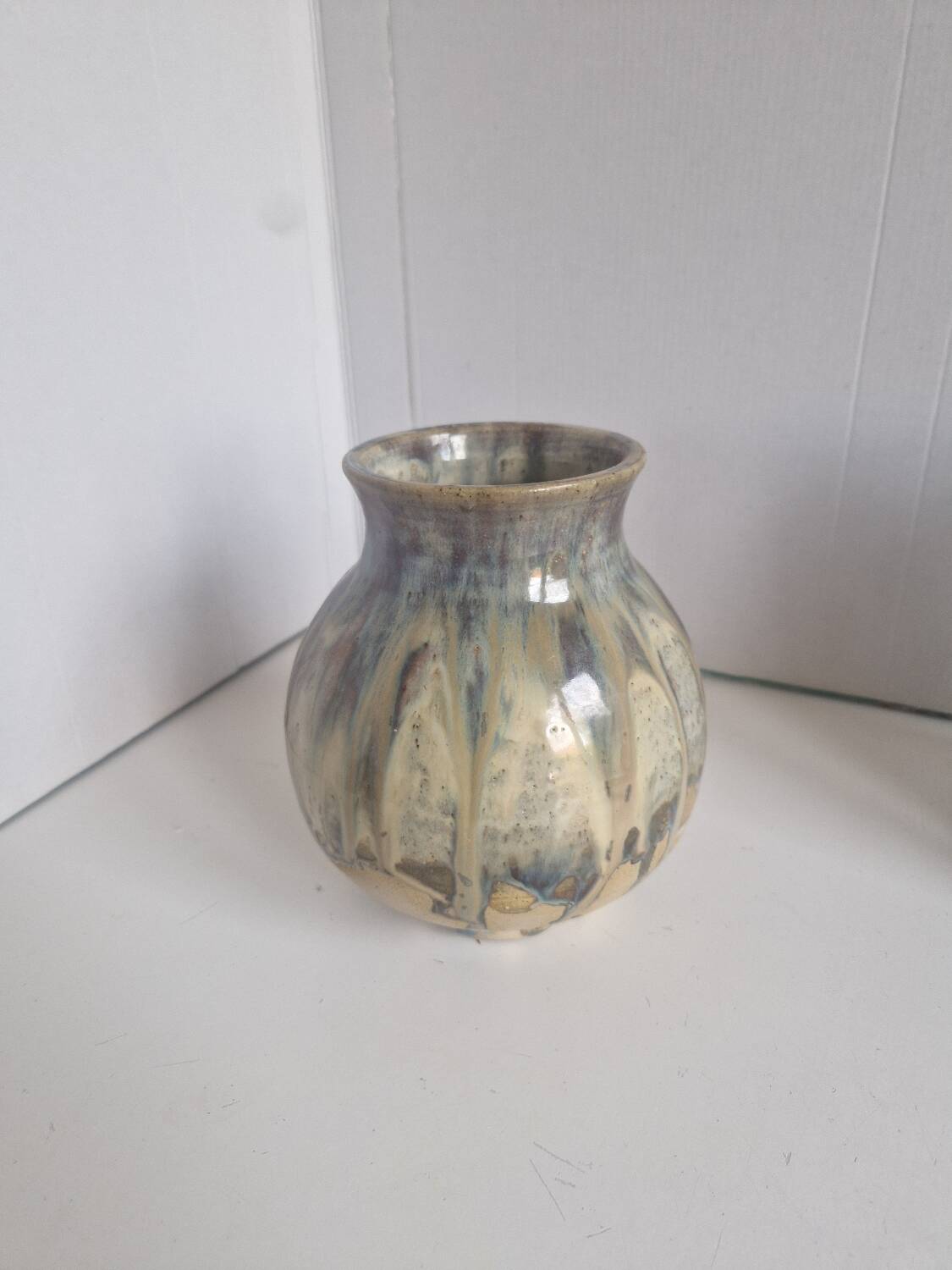 Flamed Stoneware Vase Signature To Be Defined