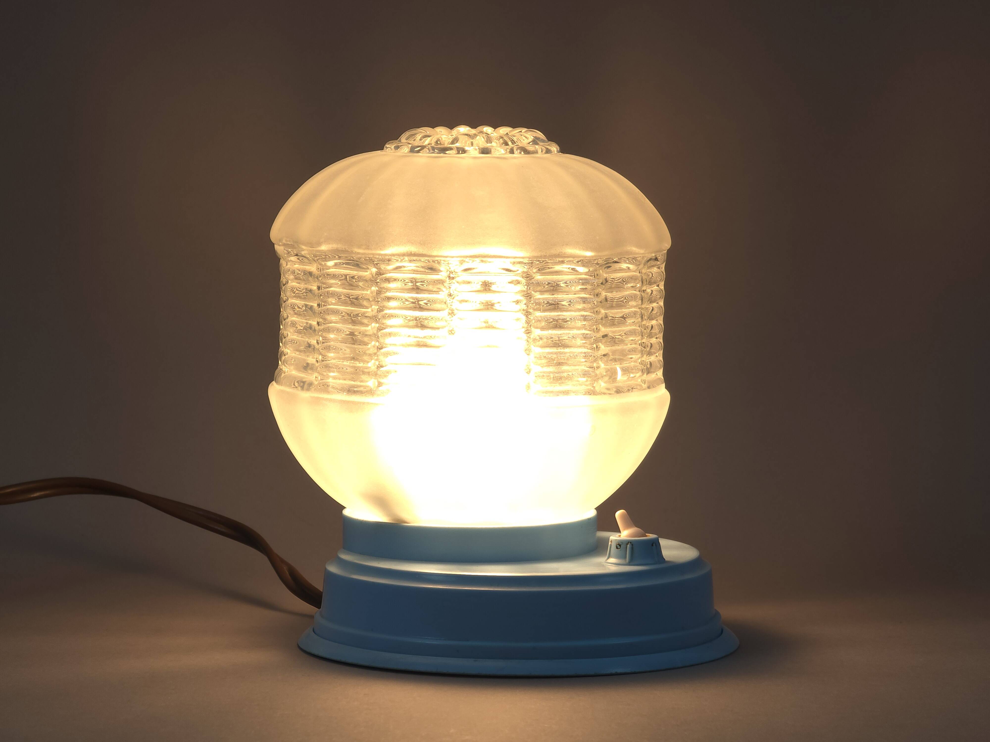 Vintage 1950s Mid Century Modern Bedside Table Light • MCM Atomic Space Age