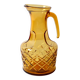 Vintage Designer Italian Amber Glass Carafe / Mid-century Jug / Bormioli