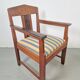 Art Deco Haagse School Armchairs in Oak and Ebony, 1920s, Set of 2