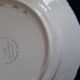 Old flat plate faience hb quimper hand-painted floral decoration
