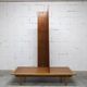 1970 Scandinavian wardrobe with shelves and mirror, 21x126, 2 doors.