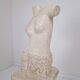 Sculptural Contemporary Female Torso Crafted from Layered Reclaimed Mactan