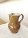Vintage Studio Pottery Owl Pitcher: Speckled Glaze Stoneware Vase