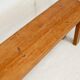 Pair of brutalist benches. Wood. France. Circa 1960.