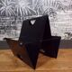 Italian 1980 metal magazine rack