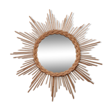 Rattan mirror