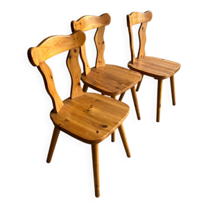 lot 3 chaises salle